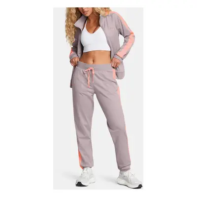 Women's Under Armour Tricot Tracksuit-GRY - Women's