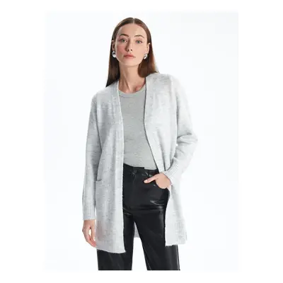 LC Waikiki LCWAIKIKI Basic Shawl Collar Plain Long Sleeve Women's Knitwear Cardigan