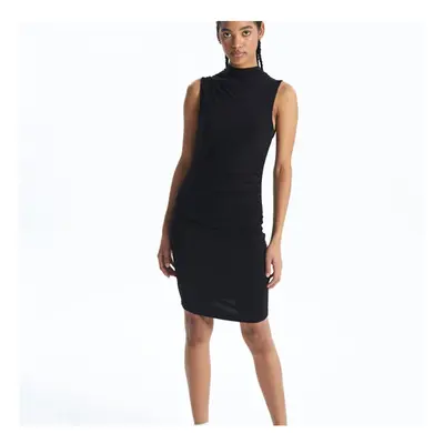 LC Waikiki XSIDE Stand Collar Gather Detailed Women's Bodycon Dress