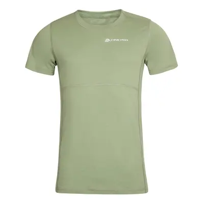 Men's merino wool T-shirt ALPINE PRO HUR aspen green