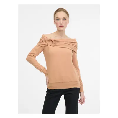 Light brown women's long-sleeved T-shirt ORSAY - Women's