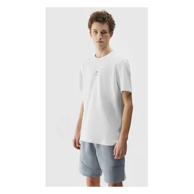 Men's Plain T-Shirt Regular 4F - White