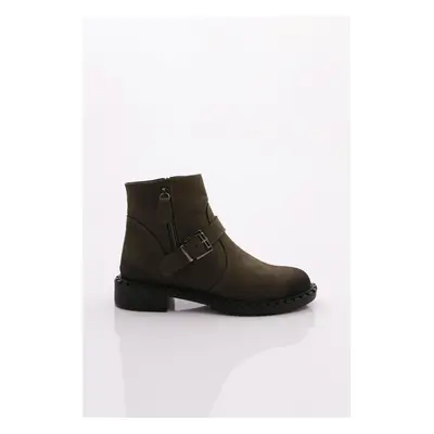 DGN Women's Upper Belt Laced Boots