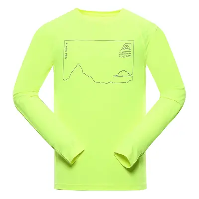 Men's quick-drying T-shirt ALPINE PRO AMAD neon safety yellow variant pb