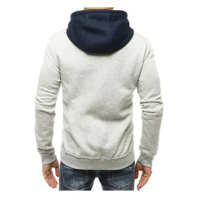 Men's light grey hoodie BX4548