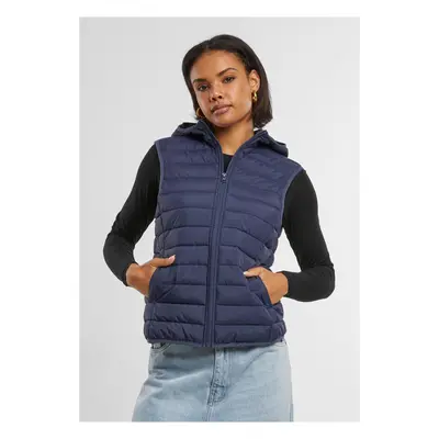 Women's ultra-light quilted vest navy blue