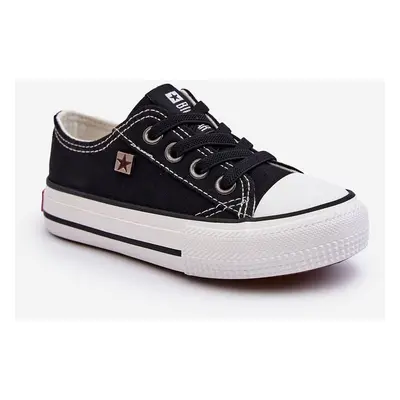 Kids' Classic Big Star Sneakers Black