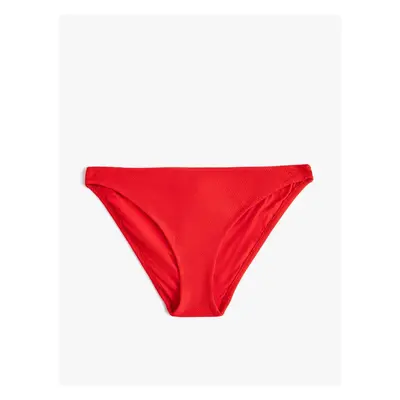 Koton Textured Bikini Bottom Normal Waist