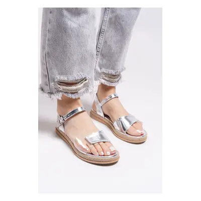 Riccon Olelthas Women's Sandals Silver Metallic