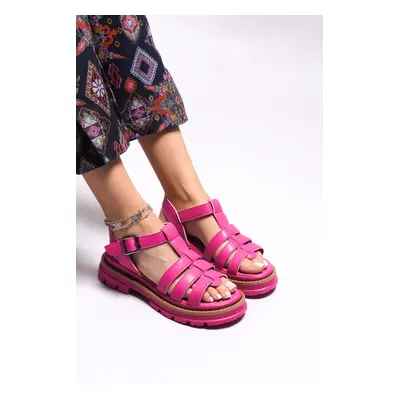 Riccon Ishvelian Women's Sandals0012750 Fuchsia