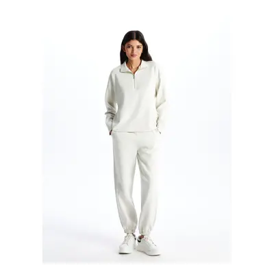 LC Waikiki Women's Elastic Waist Plain Jogger Sweatpants