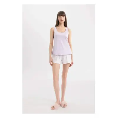 DEFACTO Fall In Love Sleeveless Pajama Set with Shorts