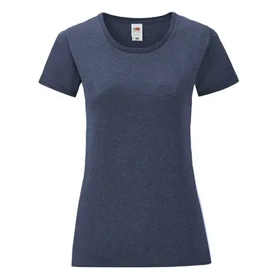 Navy blue Iconic women's t-shirt in combed cotton Fruit of the Loom