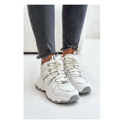 Insulated women's sneakers Big Star white