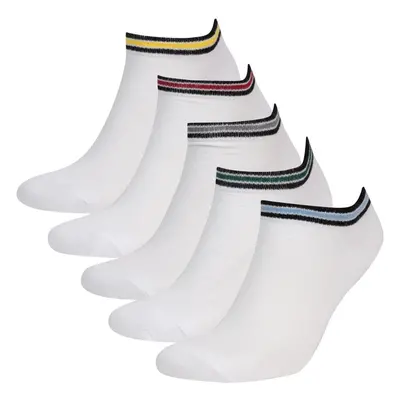 DEFACTO Men's 5-Piece Cotton Booties Socks