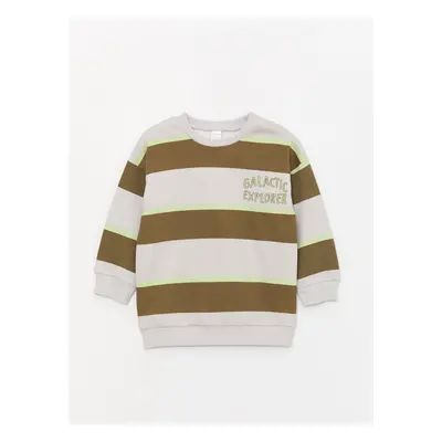 LC Waikiki Crew Neck Long Sleeve Striped Baby Boy Sweatshirt