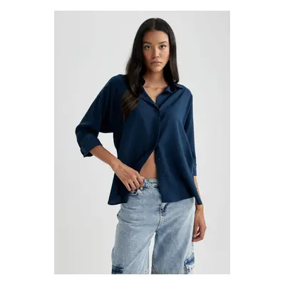 DEFACTO Oversize Fit Sensual Long Sleeve Shirt