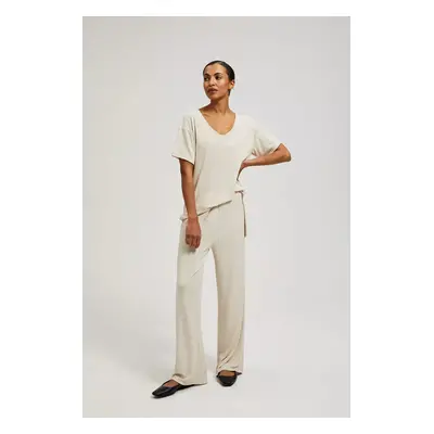 Women's trousers MOODO - beige