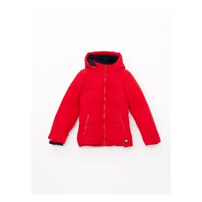 LC Waikiki Basic Girl's Puffer Coat with Hood