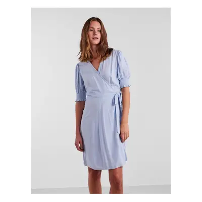 Light Blue Women's Wrap Dress Pieces Tala - Women's