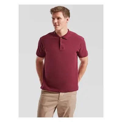 Burgundy Men's Polo Shirt Original Polo Friut of the Loom