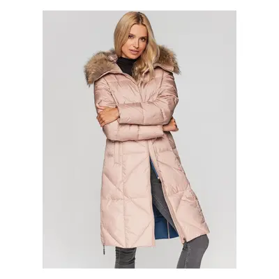 Nöi kabát PERSO PERSO_Coat_BLH211018FX_Pink