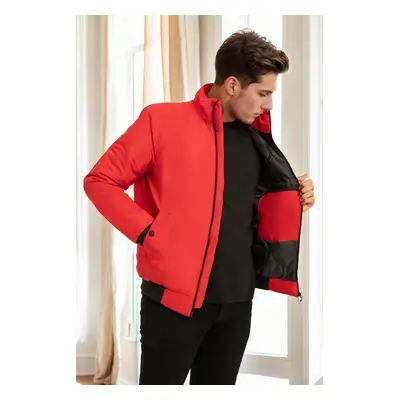 18137 Dewberry Slim Fit Mens Coat-RED