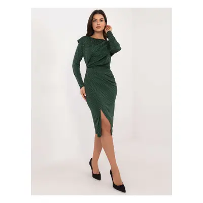 Dark Green Fitted Cocktail Dress