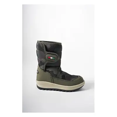 Riccon Ealgeth Kids Velcro Snow Boots Khaki Camouflage