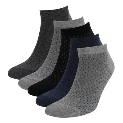 DEFACTO Men's 5-Pack Booties Socks