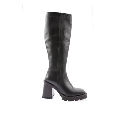 DGN Round Toe Thick Sole Women's Heeled Boots.