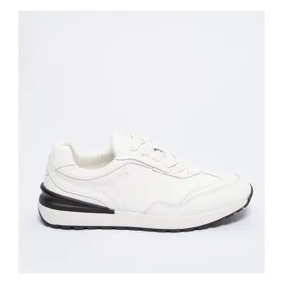 Men's leather sneakers BIG STAR White