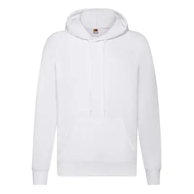 Biała bluza męska z kapturem Lightweight Hooded Sweat Fruit of the Loom