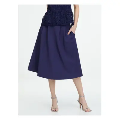 Dark blue women's knee-length skirt ORSAY - Women's