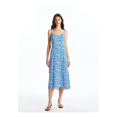 LC Waikiki Women's Sweetheart Neck Polka Dot Strapless Dress