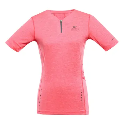 Women's quick-drying T-shirt ALPINE PRO GERETA neon salmon