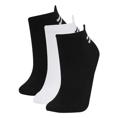 DEFACTO Women's 3-Pack Cotton Ankle Socks