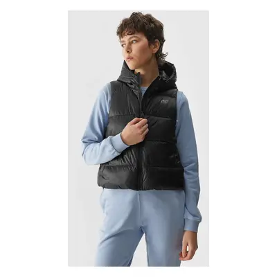 Women's down vest with synthetic down filling 4F