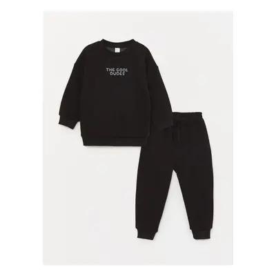 LC Waikiki Crew Neck Baby Boy Sweatshirt and Tracksuit Bottom 2-pack