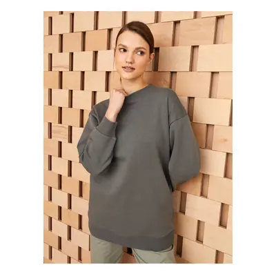 LC Waikiki Crew Neck Plain Long Sleeve Women's Tunic