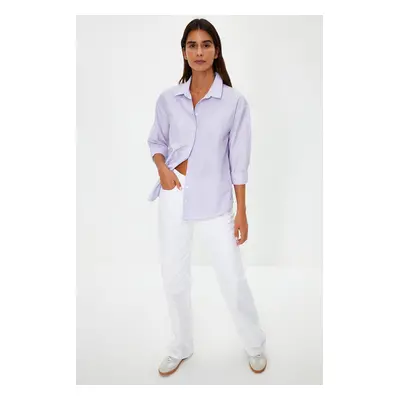 Trendyol Quickly Loose Fit Cotton Woven Shirt