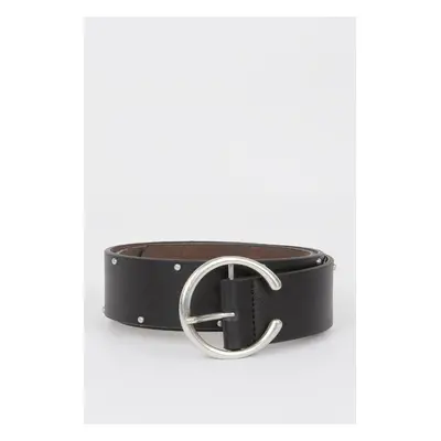 DEFACTO Women's Faux Leather Casual Belt