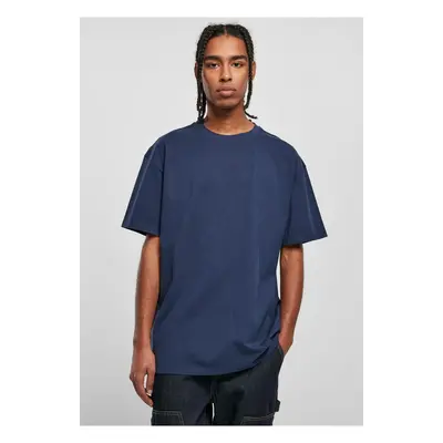 Heavy oversized T-shirt dark blue color