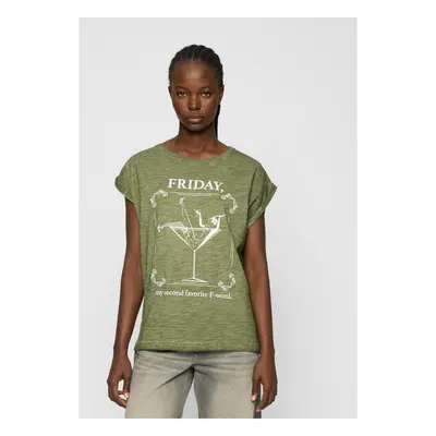 Women's olive T-shirt F-Word