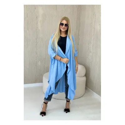 Linen coat blue