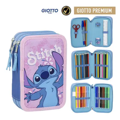 PENCIL CASE WITH ACCESSORIES GIOTTO STITCH