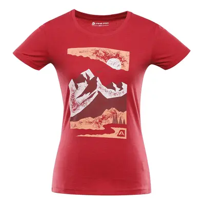 Women's cotton T-shirt ALPINE PRO ASP chilli variant pa