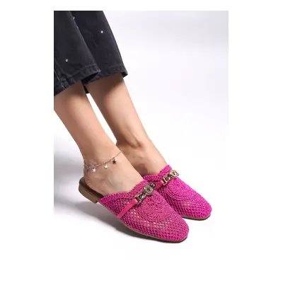 Riccon Maendreil Women's Slippers Fuchsia