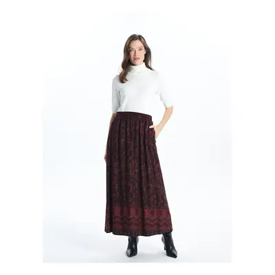 LC Waikiki Lcw Elastic Waist Patterned Women's Skirt