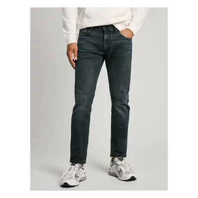 Navy Blue Men's Straight Fit Jeans Pepe Jeans